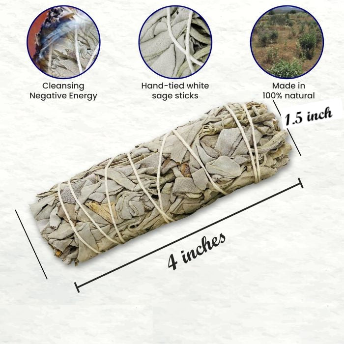Sage Smudge Stick - SMALL (4 Sage Smudge Stick - SMALL (4